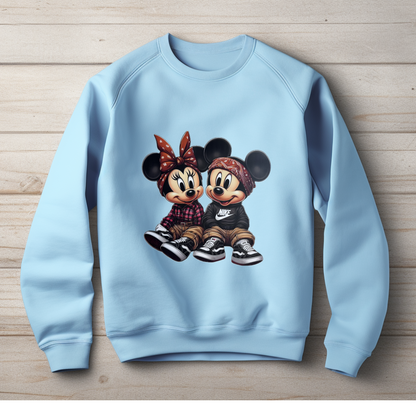 Vintage Mickey and Minnie Sweatshirt, Gift For Couples, Lovely Sweatshirt, Magic Trip Hoodie, Animation Mickey Mouse, Disney Trip Sweatshirt