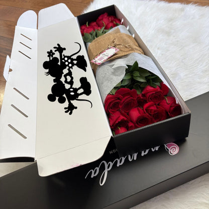 Luxury Flower Box with 24 Roses – Personalized Gift | Granada Floral San Diego