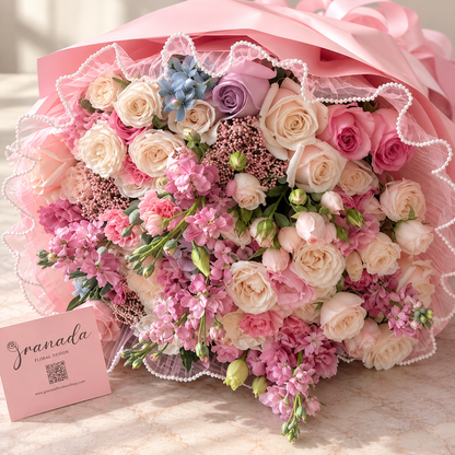 Granada Sweet Expression Bouquet | Luxury Romantic Floral Gift San Diego