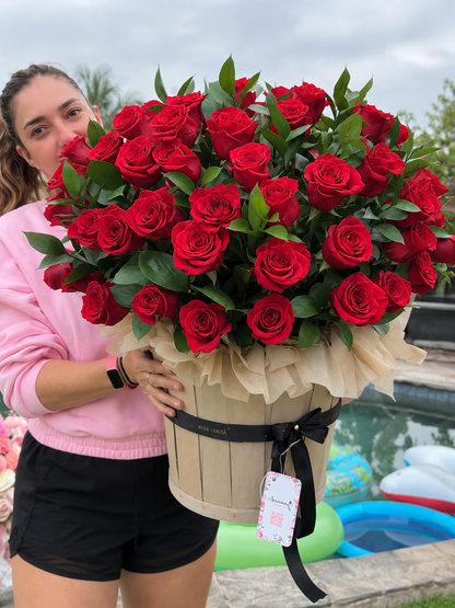 Granada Dome Exuberant Flower Basket | Luxury Mixed Floral Arrangement San Diego