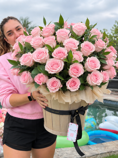 Granada Dome Exuberant Flower Basket | Luxury Mixed Floral Arrangement San Diego
