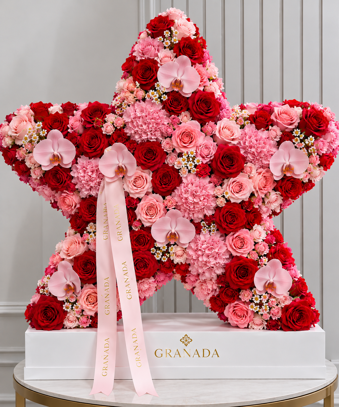Starstruck Rose & Orchid Star Arrangement – San Diego Same-Day Delivery