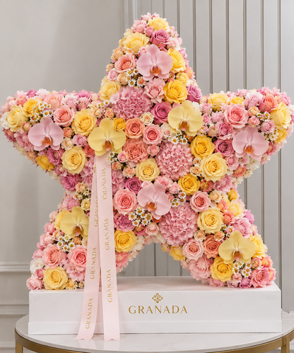 Starstruck Rose & Orchid Star Arrangement – San Diego Same-Day Delivery