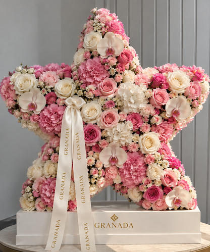 Starstruck Rose & Orchid Star Arrangement – San Diego Same-Day Delivery