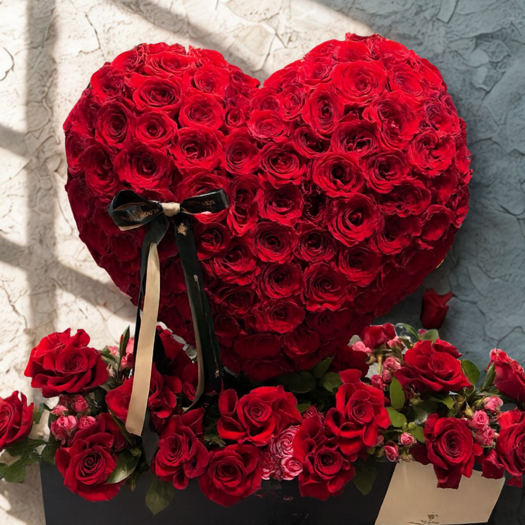 Heart blooming.