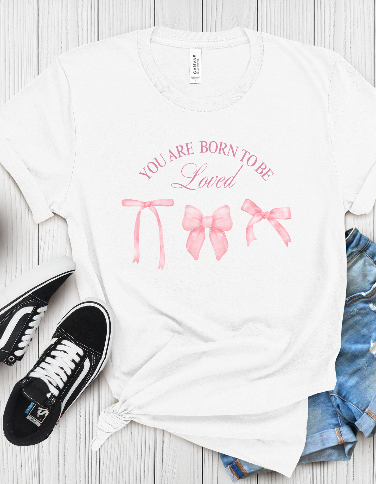 Women's Coquette Bow T-Shirt – Trendy Pastel Girly Tee