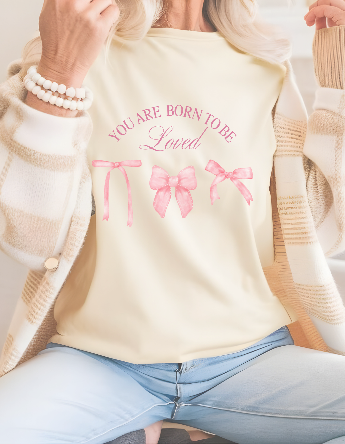 Women's Coquette Bow T-Shirt – Trendy Pastel Girly Tee
