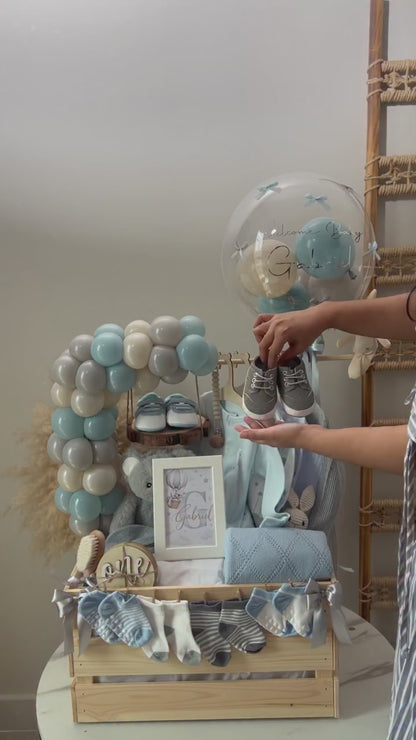 Hello Baby Luxury Gift Crate | Newborn Gift Basket San Diego