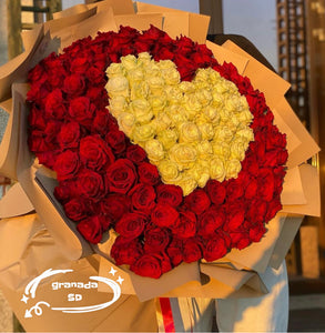 Heart master round bouquet